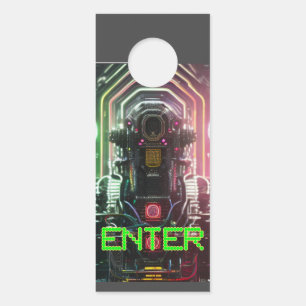 Aviso De Porta Robô 1 Entrar no hanger de porta negada de acesso