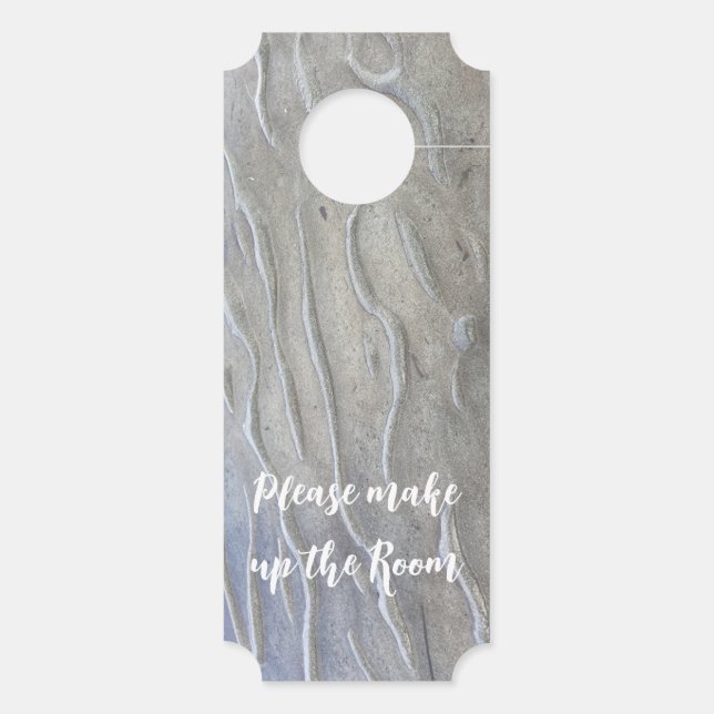 Aviso De Porta Sandy Beach Door Hanger (Verso)