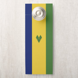Aviso De Porta Santo Vincent e bandeira das Granadinas
