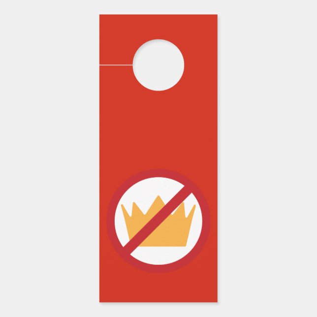 Aviso De Porta SEM KINGS! Anti-Trump Red (Frente)