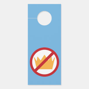 Aviso De Porta SEM KINGS! Azul Anti-Trump