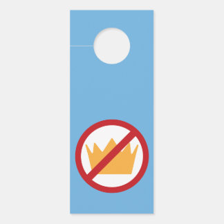 Aviso De Porta SEM KINGS! Azul Anti-Trump