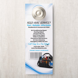 Aviso De Porta Serviço de Reparo de Aquecimento e Refrigeração de