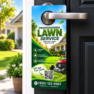 Aviso De Porta Serviço Profissional de Manutenção de Jardim