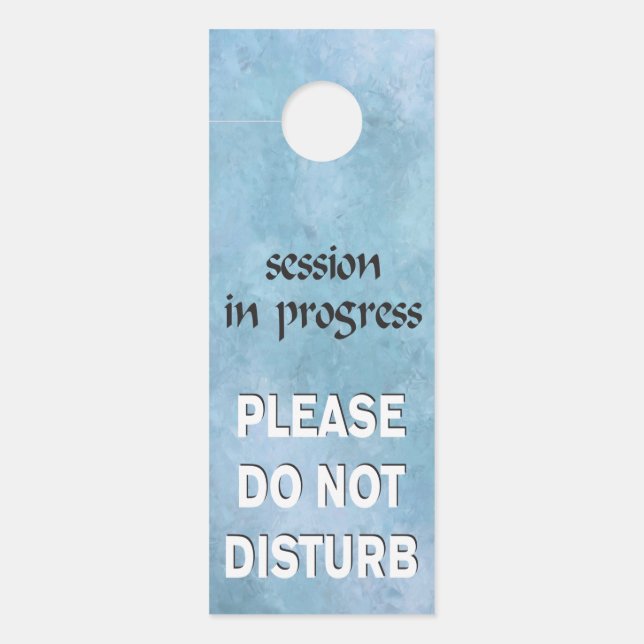 Aviso De Porta Sessão em Andamento Não Incomodar (Frente)