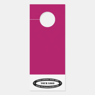 Aviso De Porta Seu Texto de Logotipo de Negócios Informações Mode