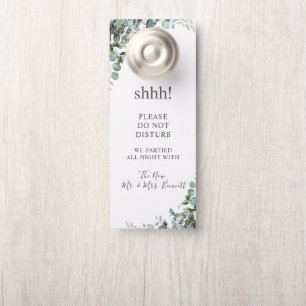 Aviso De Porta Sinal de Não Perturbe para Hotel de Casamento Mode