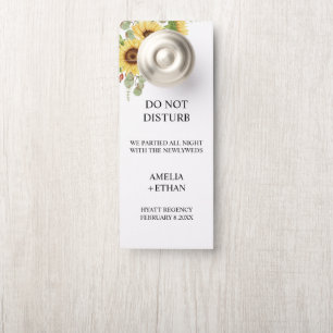 Aviso De Porta Sinal de Não Perturbe para Hotel de Casamento Mode