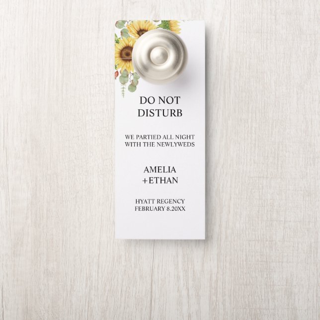 Aviso De Porta Sinal de Não Perturbe para Hotel de Casamento Mode (Na maçaneta)