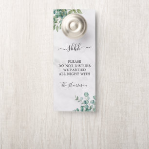 Aviso De Porta Sinal de Não Perturbe para Hotel de Casamento Mode