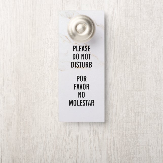 Aviso De Porta Sinal de Não Perturbe para Porta (Na maçaneta)