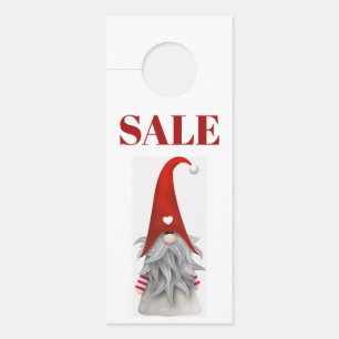 Aviso De Porta Sinal de Perigo de Venda - Gnomo de Natal