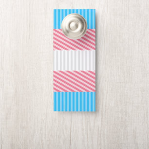 Aviso De Porta Sinalizador do Abstrato Transgender Pride Stripe F