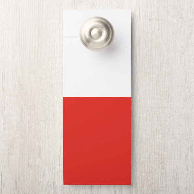 Aviso De Porta sinalizador Polônia (Na maçaneta)