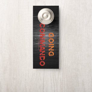 Aviso De Porta SlipperyJoe está indo Comando carta laranja vermel