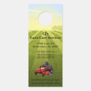 Aviso De Porta Sunny Lawn Care