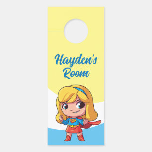 Aviso De Porta Supergirl Stance Adorável