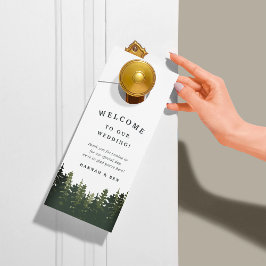 Aviso De Porta Tall Pines Wedding Welcome/Do Not Disturb