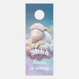 Aviso De Porta Tempo De Sono Para Um Bebê