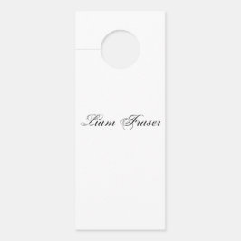 Aviso De Porta Texto Simples Personalizado Crie seu próprio