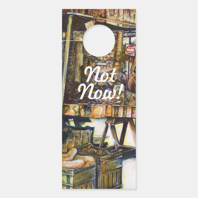 Aviso De Porta Torna a criatividade mais brilhante (Frente)