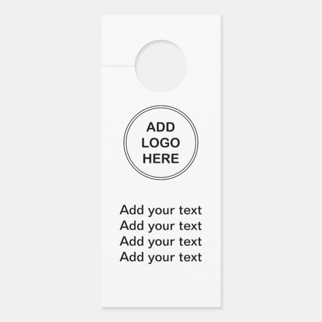 Aviso De Porta Torne seus Promocionais (Frente)