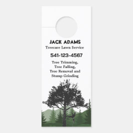 Aviso De Porta Treecare Lawn Service Door Hanger