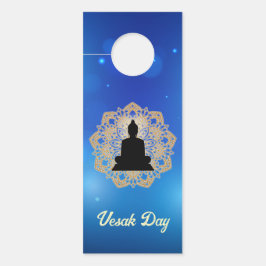 Aviso De Porta Vesak Day Buddha e Mandala Vaisakha Purnima