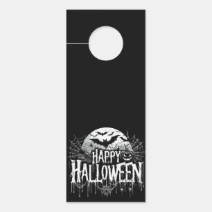 Aviso De Porta Vintage feliz arte de Halloween
