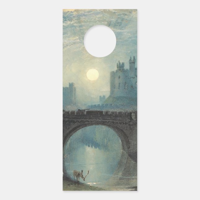 Aviso De Porta William Turner Alnwick Castle (Frente)