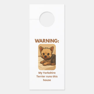 AVISO DE PORTA YORKIES DOOR HANGER