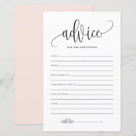 Aviso de Script Negro para o Cartão de Casamento d