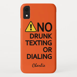 Aviso Engraçado capas de telefone de Nome e Cores