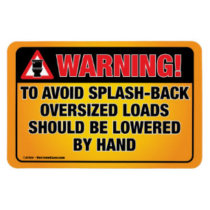 AVISO - Evite o ímã do compartimento de Banheira S