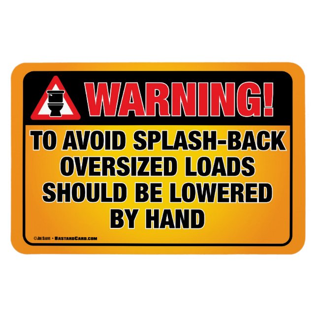 AVISO - Evite o ímã do compartimento de Banheira S (Horizontal)