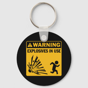 Aviso! Explosivos no chaveiro do uso