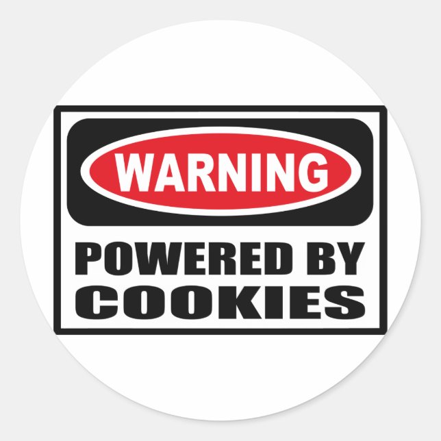 Aviso ligado pelo adesivo COOKIES (Frente)