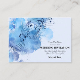 Aviso Musical Convite para Casamentos Legais