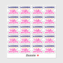 Aviso, o conteúdo é totalmente incrível - adesivo