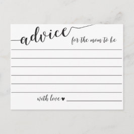 Aviso para a mãe ser um cartão de Chá de fraldas