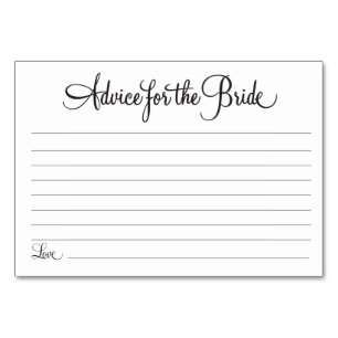 Aviso para o Cartão Bride 2