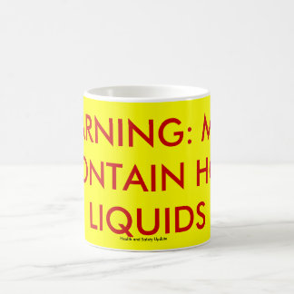 AVISO: PODE CONTER MAIO CONTÊM a caneca QUENTE dos