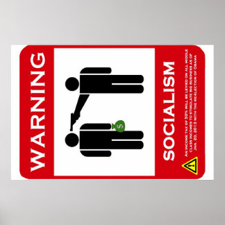 Aviso: Poster do socialismo
