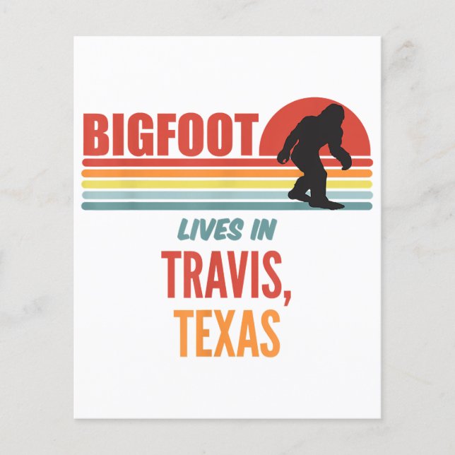 Avistamento de Bigfoot em Travis Texas  (Frente)