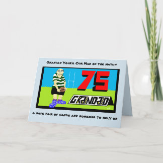 Avô 75º Cartão de aniversário