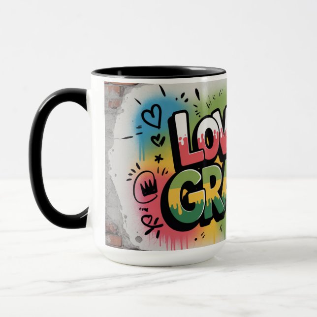 Avô Amor Caneca Street-Art Avós (Esquerda)