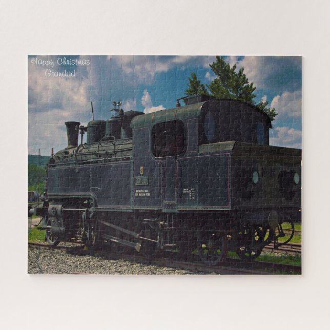 Avô de Natal. Quebra-cabeça de serra (Horizontal)