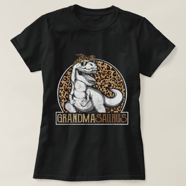 Avô Dinossauro Avó Leopardo Camisa Mothe (Frente do Design)