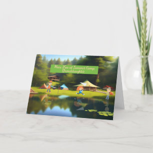 Avó do Campo de Verão do Cartão dos Avós