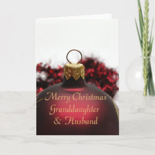 Avó e Marido Feliz Cartão de Natal